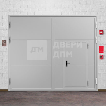 Промышленные противопожарные ворота секционные откатные (безопасность и качество) ВПМ-46